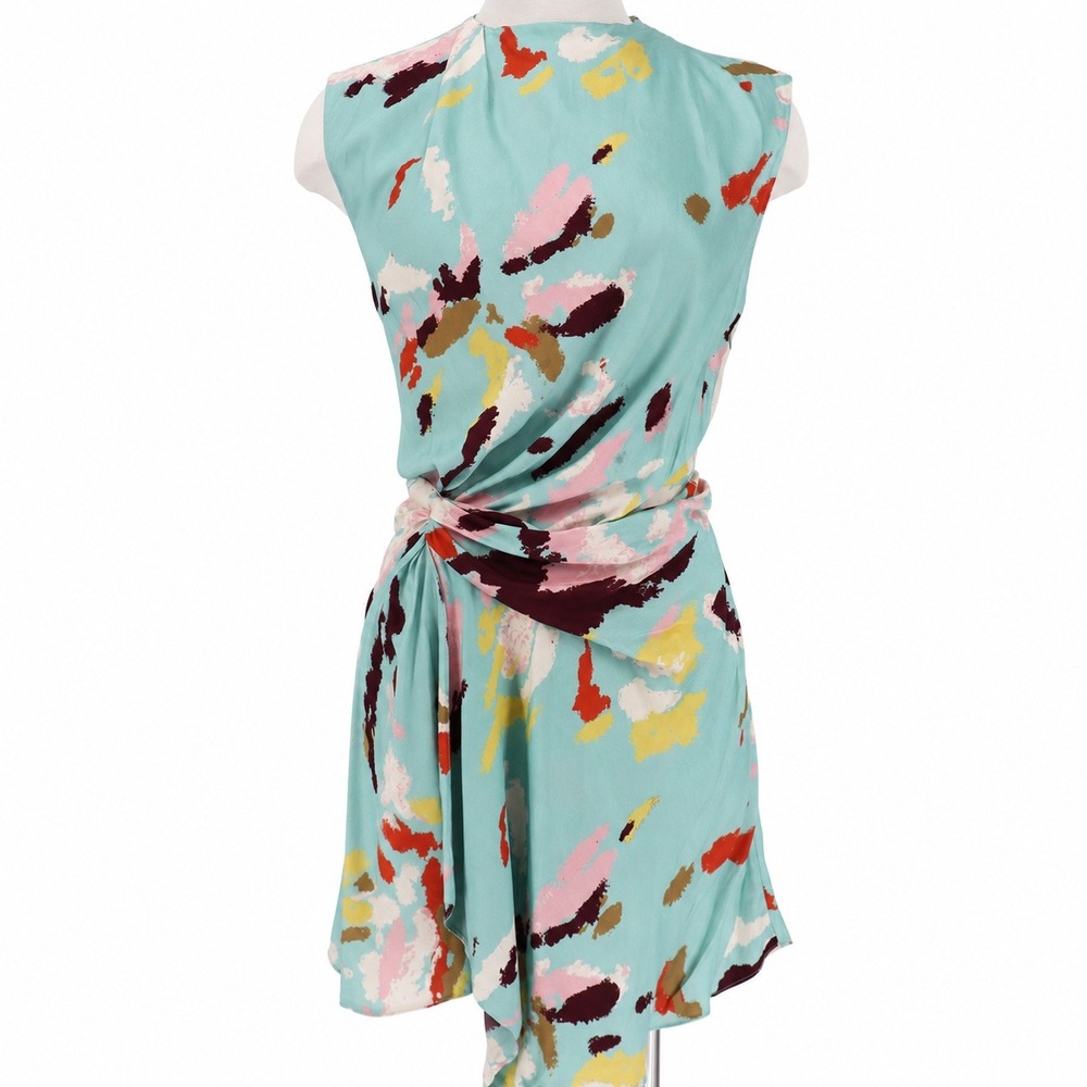 A.L.C. Dion Asymmetrical Mini Dress Size 10 Draped Sleeveless GUC